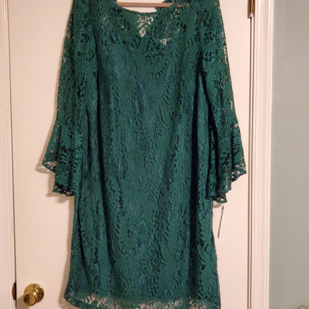 Green lace 18w dress